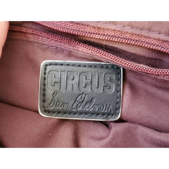 Circus for Sam Edelman Intricate Design Maroon Faux Leather Purse - Picture 8 of 8